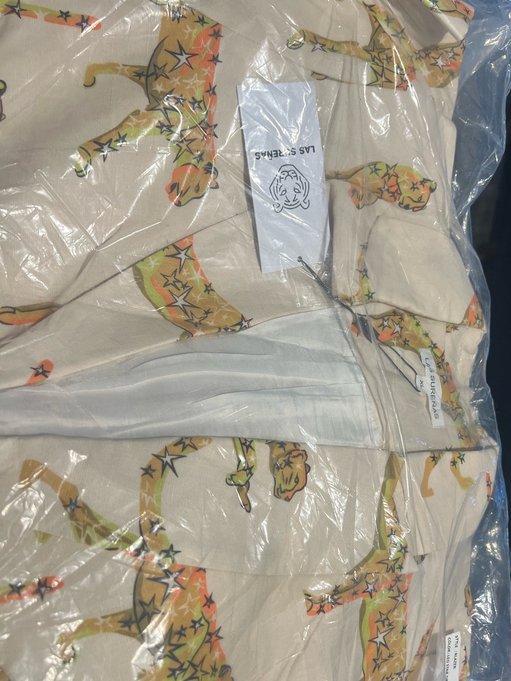 Las Surenas - Leopard Star Blazer - XL - NWT in Original Packaging - Picture 5 of 8